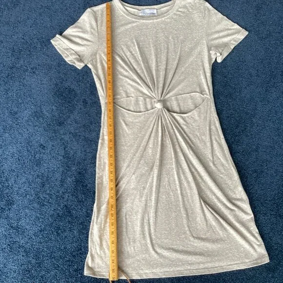 Urban Outfitters Beige Cutout Tee-Shirt Dress - Large - Picture 6 of 7